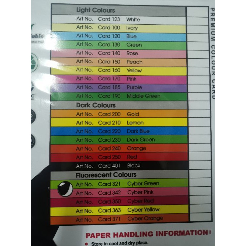 G O A4 Colour Paper Kertas Warna 100sheet 80gsm Shopee Malaysia