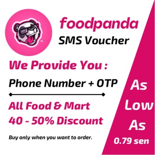 Phone Number + OTP Panda Food Delivery Voucher