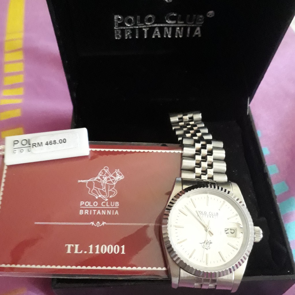 Jam Polo Club Brittania Original Shopee Malaysia