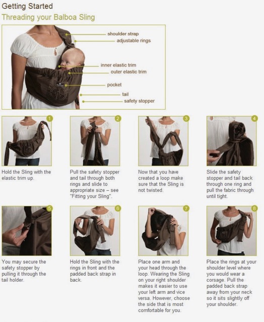 balboa baby sling cradle style
