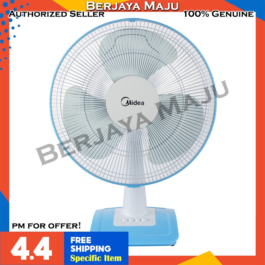 Midea 16 Table Fan Mf 16ft17nb Shopee Malaysia