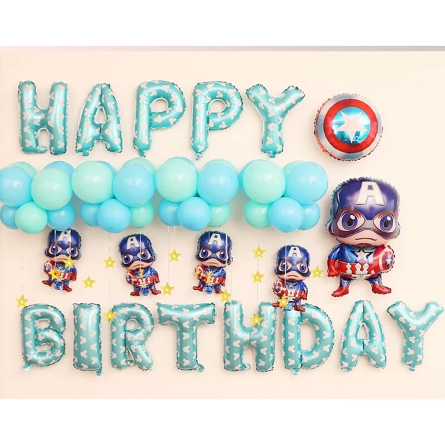 Ready Stock Flying Captain Hero Tiffany Blue Happy Birthday