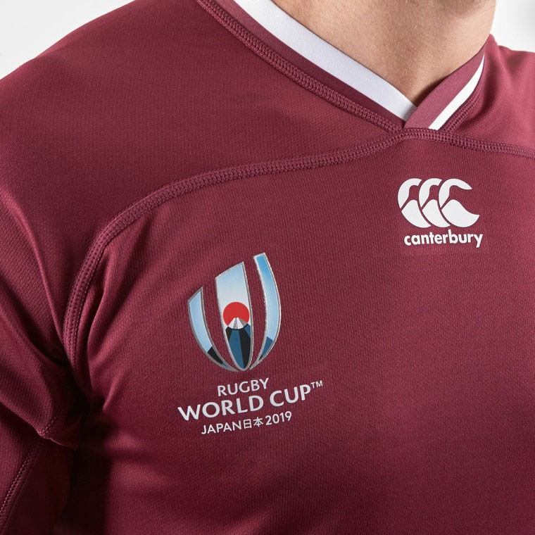 YSY 2019 World Cup Football Jersey Georgia Home Adult Football Supporters Rugby Wear Quick-Drying Breathable Half Sleeve 