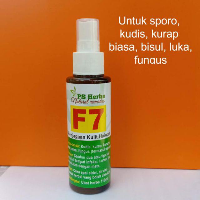 Spray F7 Ps Herbs Untuk Kucing Haiwan Manusia Bagi Rawatan Kudis Kurap Luka Sporo Shopee Malaysia