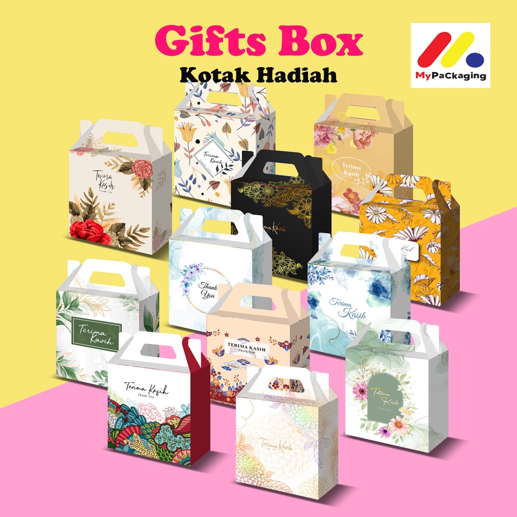 1pcs PROMOSI Thank You Wedding Box, Doorgift Box, Kotak Kahwin, Doorgift Kahwin, Goodies Box, Gift Boxes