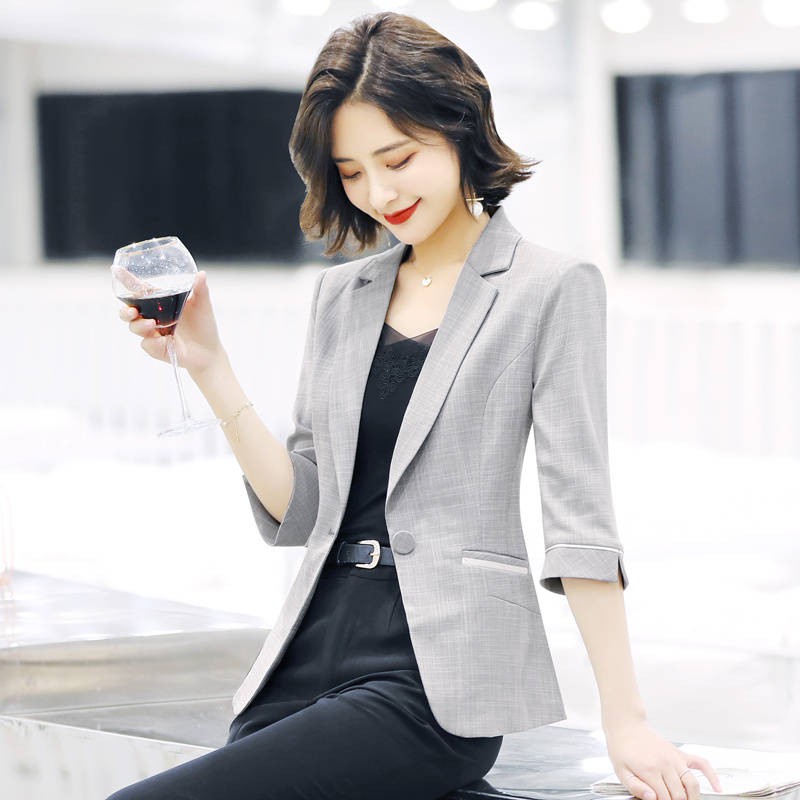 short sleeve suit jacket ladies