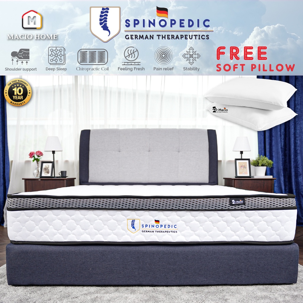 ( Free Shipping ) Dr. Macio Spinopedic King / Queen / Super Single / Single Size Mattress with Spina Support
