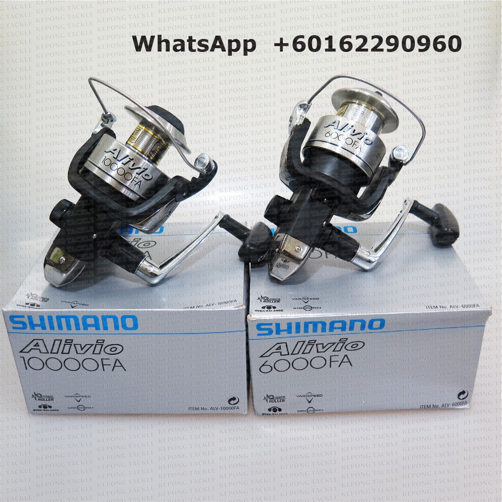 Shimano Fishing Reel Alivio 6000fa fa Spinning Reel Shopee Malaysia