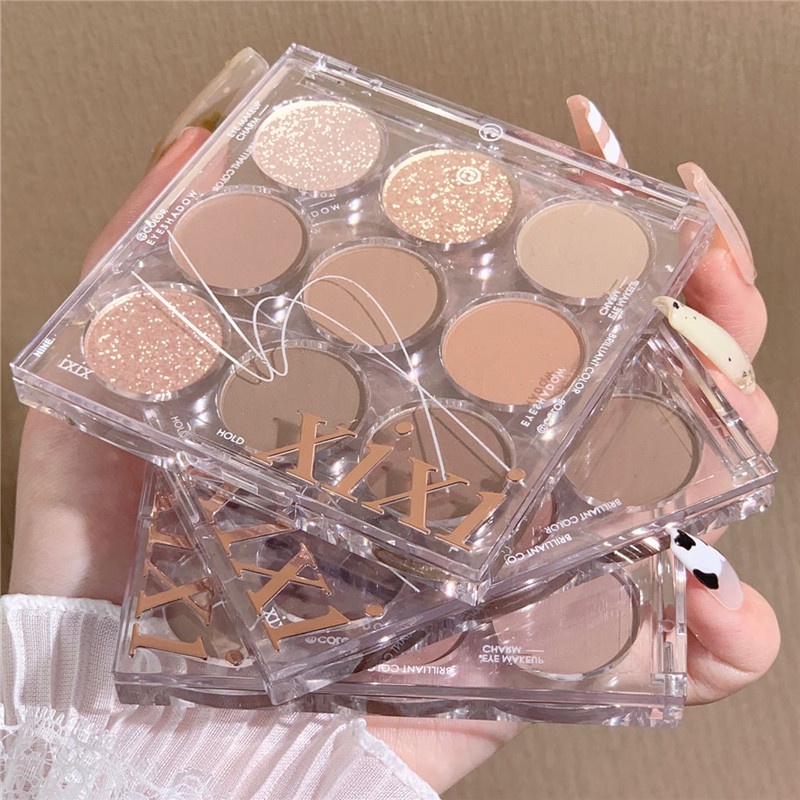 Makeup XIXI 9 Color Eyeshadow Palette Long Lasting Waterproof Nude