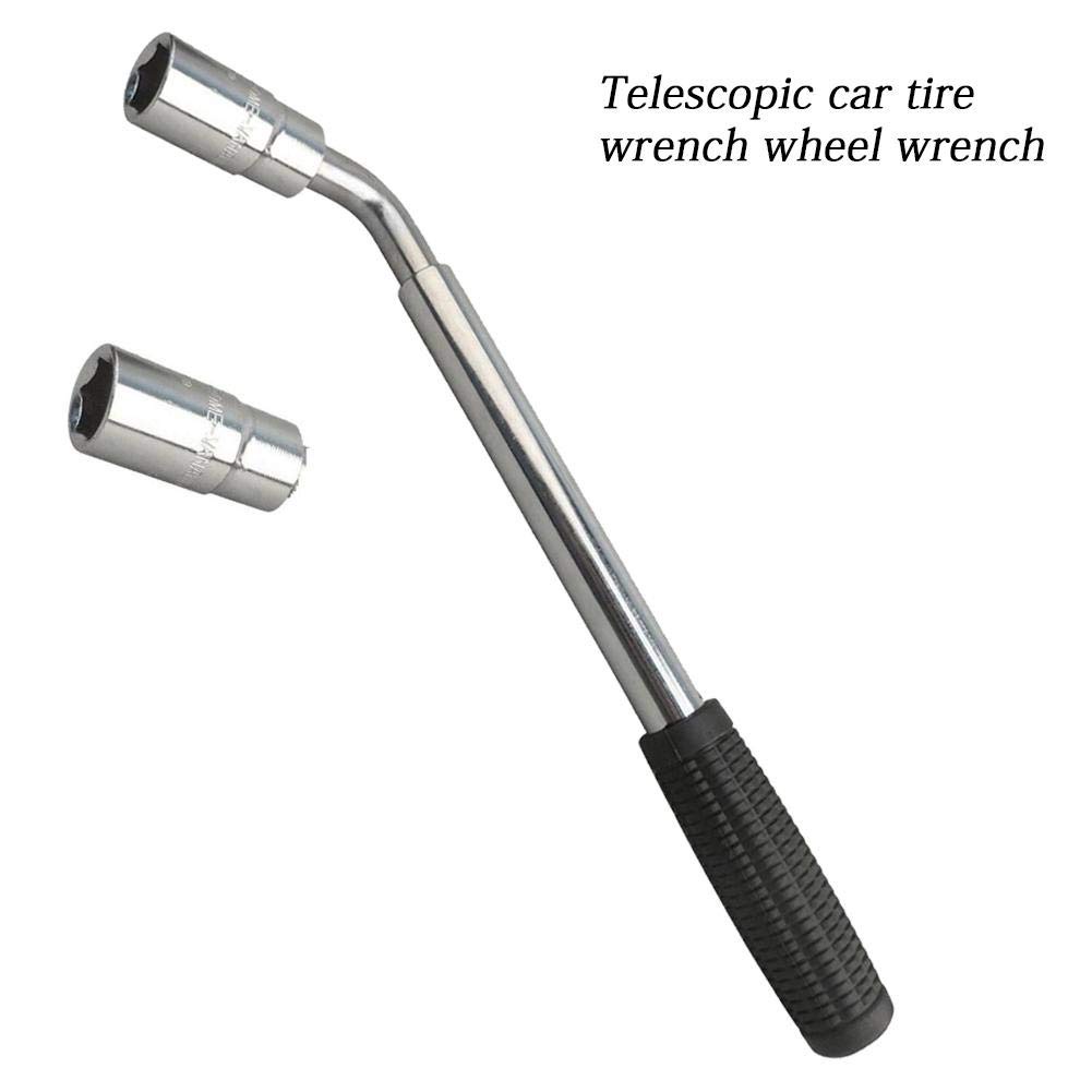 Telescopic Extendable Wheel Lugs Wrench Kit 17mm Shopee Malaysia