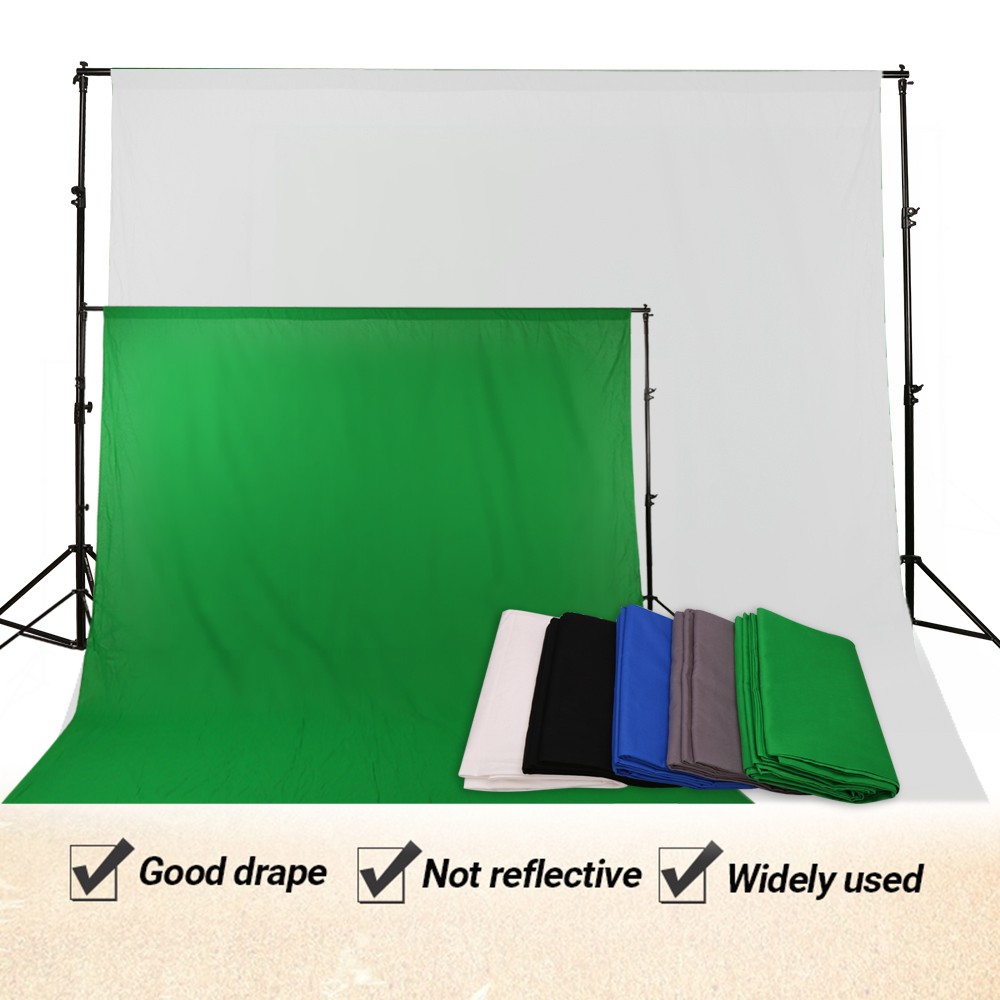 Green Screen Backdrop Cloth 3x3m Photography Background Backdrop Smooth