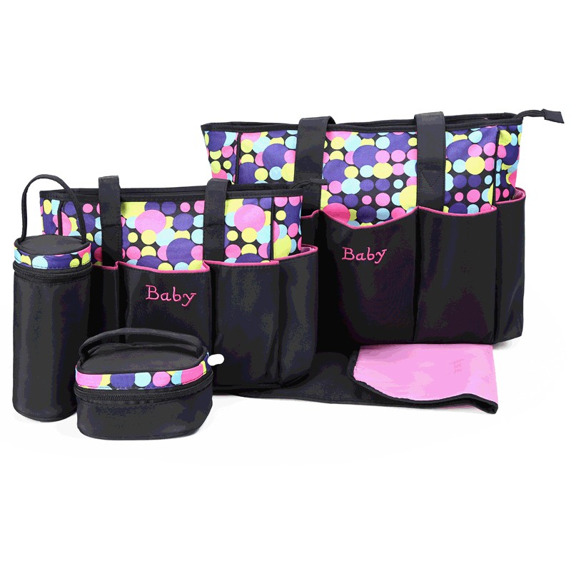 polka dot diaper bag