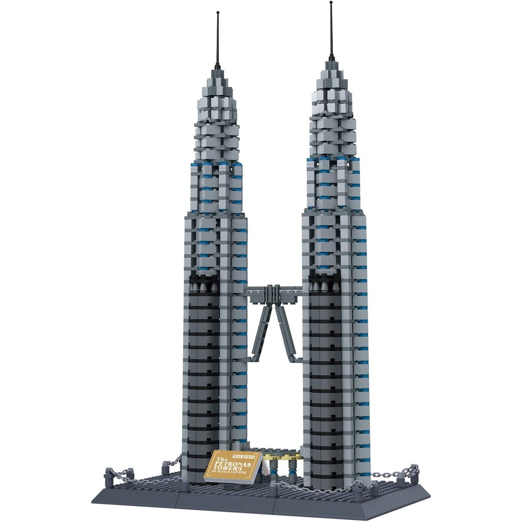 Petronas Twin Tower of KL Bricks Game 