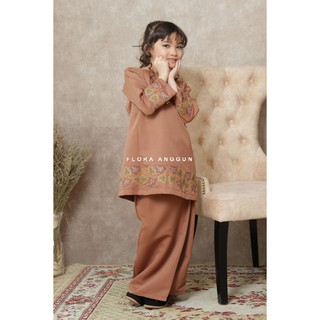  Baju  Kurung  Pahang  Budak  Kanak Kanak Brown Shopee Malaysia