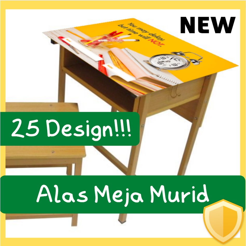 26 Design Alas Meja Murid Kelas Sekolah Hiasan Student Table Cloth Pelapik Meja Kelas Keceriaan 2026 PVC