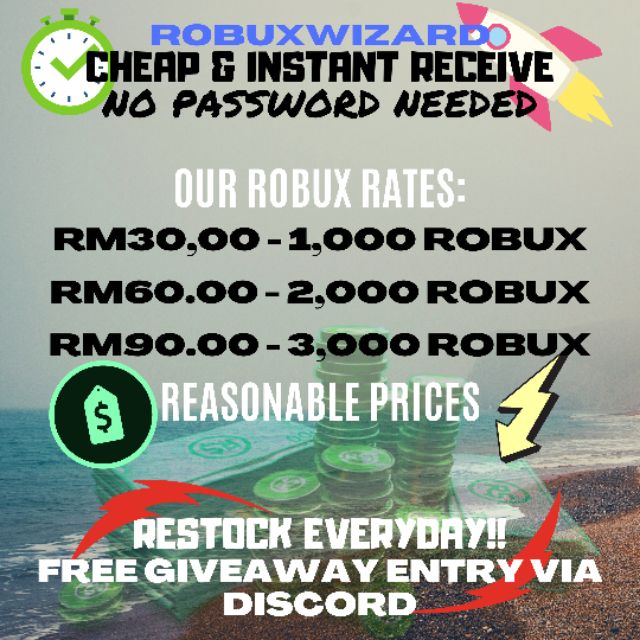 Restocked 1 000 Robux Rm28 Only Roblox Group Payout No - roblox cheap robux discord