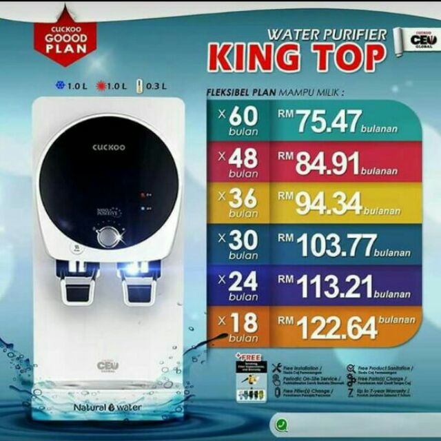 Penapis Air King Top Rm75 47 Shopee Malaysia