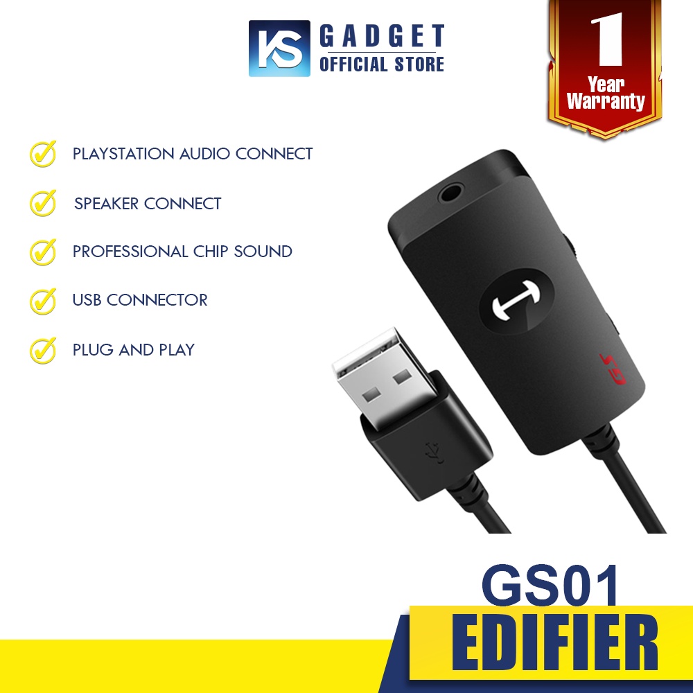 Edifier GS01 Professional Gaming USB External Sound Card | Shopee Malaysia