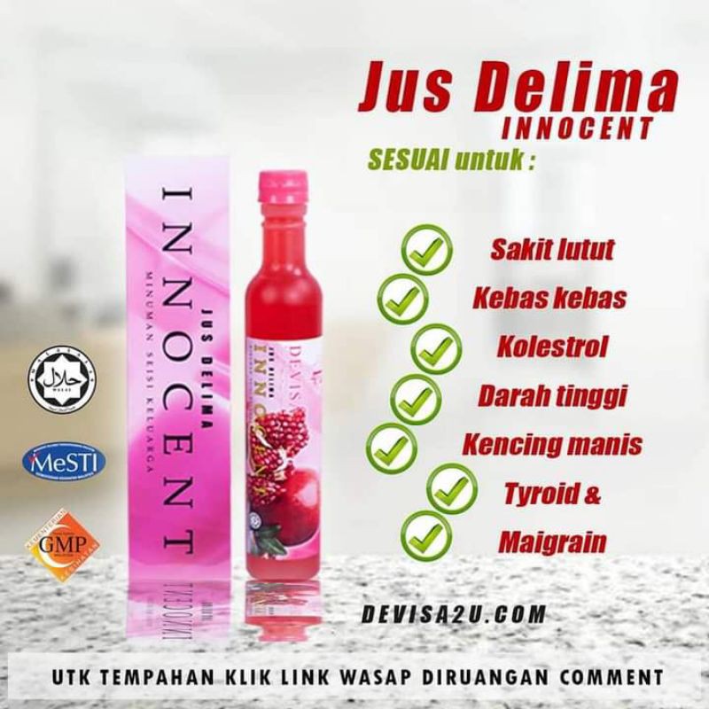 Jus Delima Devas Produk Kesihatan Shopee Malaysia
