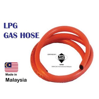 Sirim Approved Orange Gas Pipe Double Layer High Pressure Gas Hose Clip Paip Gas Dapur Pipe Wayar Gas Fire Resistant Shopee Malaysia
