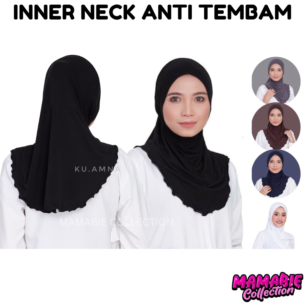 Inner Neck Anti Tembam Klim Tepi Serkup Kepala Anak Tudung Kedut Tepi ...