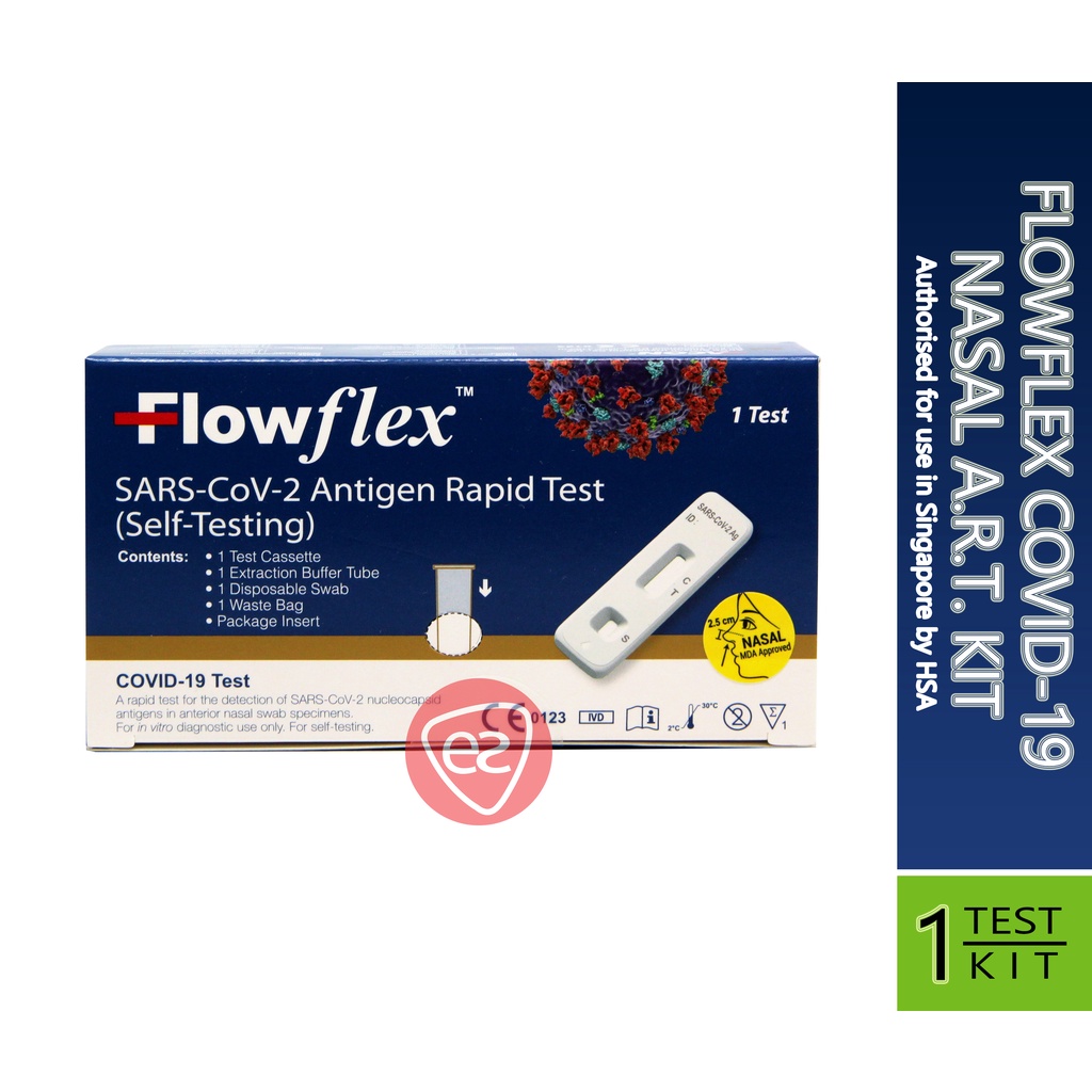 Acon Flowflex Sars Cov Covid Antigen Ag Rapid Test Single Nasal Antigen Rapid Test