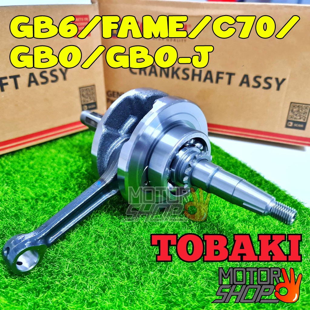 CRANKSHAFT ASSY STD STANDARD TOBAKI TAIWAN HONDA C70 / GBO/ GBOJ GBOJ / GB6 / FAME CRANK SHAFT