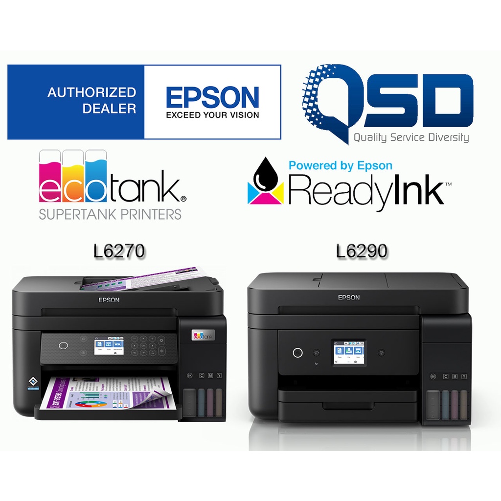 Epson EcoTank L6270 / L6290 A4 WiFi Duplex AllinOne Ink Tank Printer