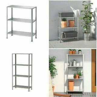  IKEA  Shelving HYLLIS  In Outdoor Galvanised rak  besi  