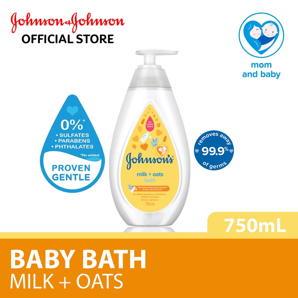 Johnson's Baby Milk + Oats Bath (750ml) Shopee Malaysia