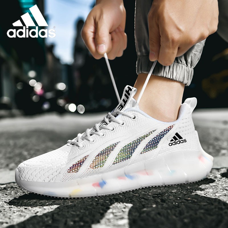 2021 New Adidas Popcorn Sole Coconut Running Shoes Casual Men's Sports Woven Mesh Shoes Fluorescent Trendy Large Size Men's Shoes | Shopee Malaysia