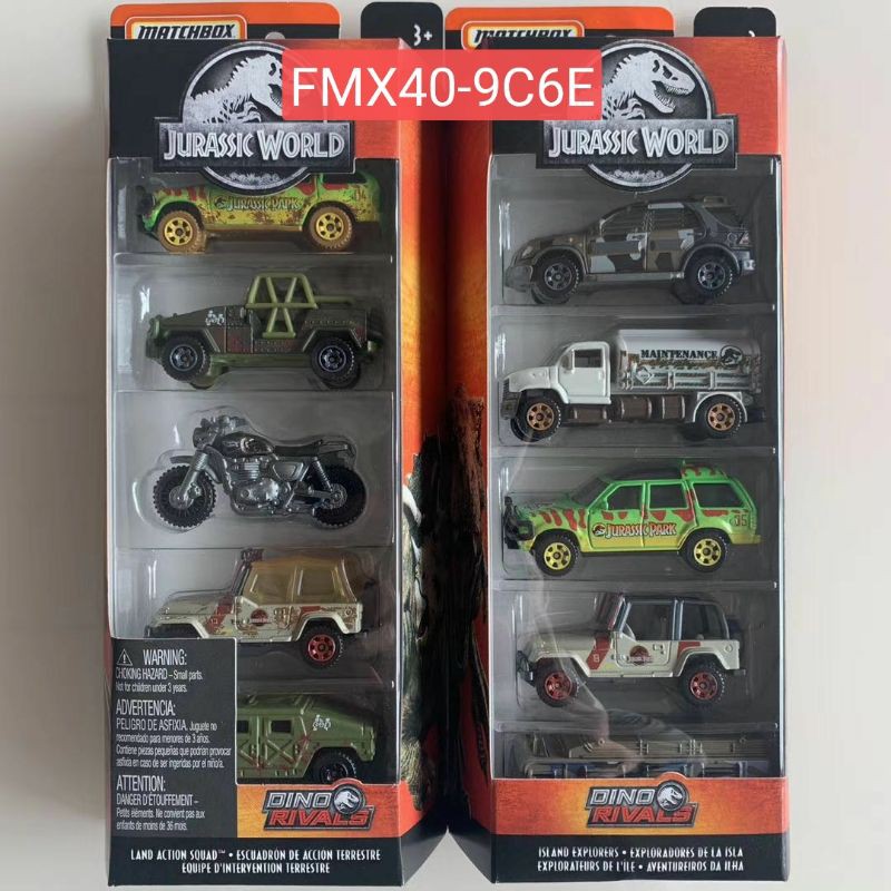 FMX40-9C6E ORIGINAL MATCHBOX JURASSIC WORLD LAND ACTION SQUAD/ISLAND EXPLORER