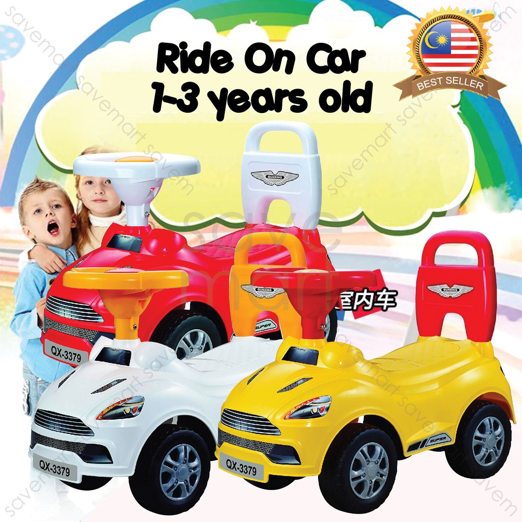 Ride On Car Push Walker Toys Children Kids Baby Press Horn 1-3 y/o/Kereta Mainan Bayi