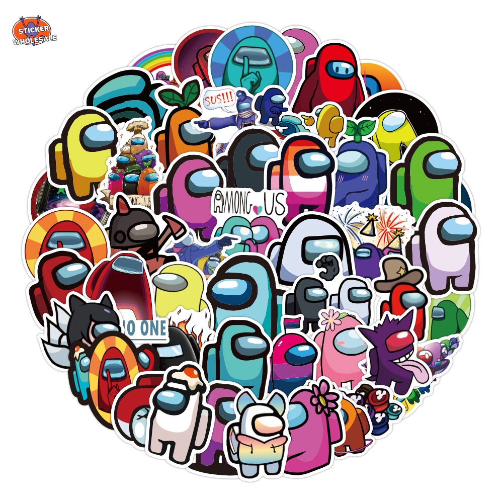 Reliable Must Collection | 200 "Among Us" Hot Game Stickers Graffiti Waterproof Luggage Laptop Headphones Tablet Skat... - Image 3