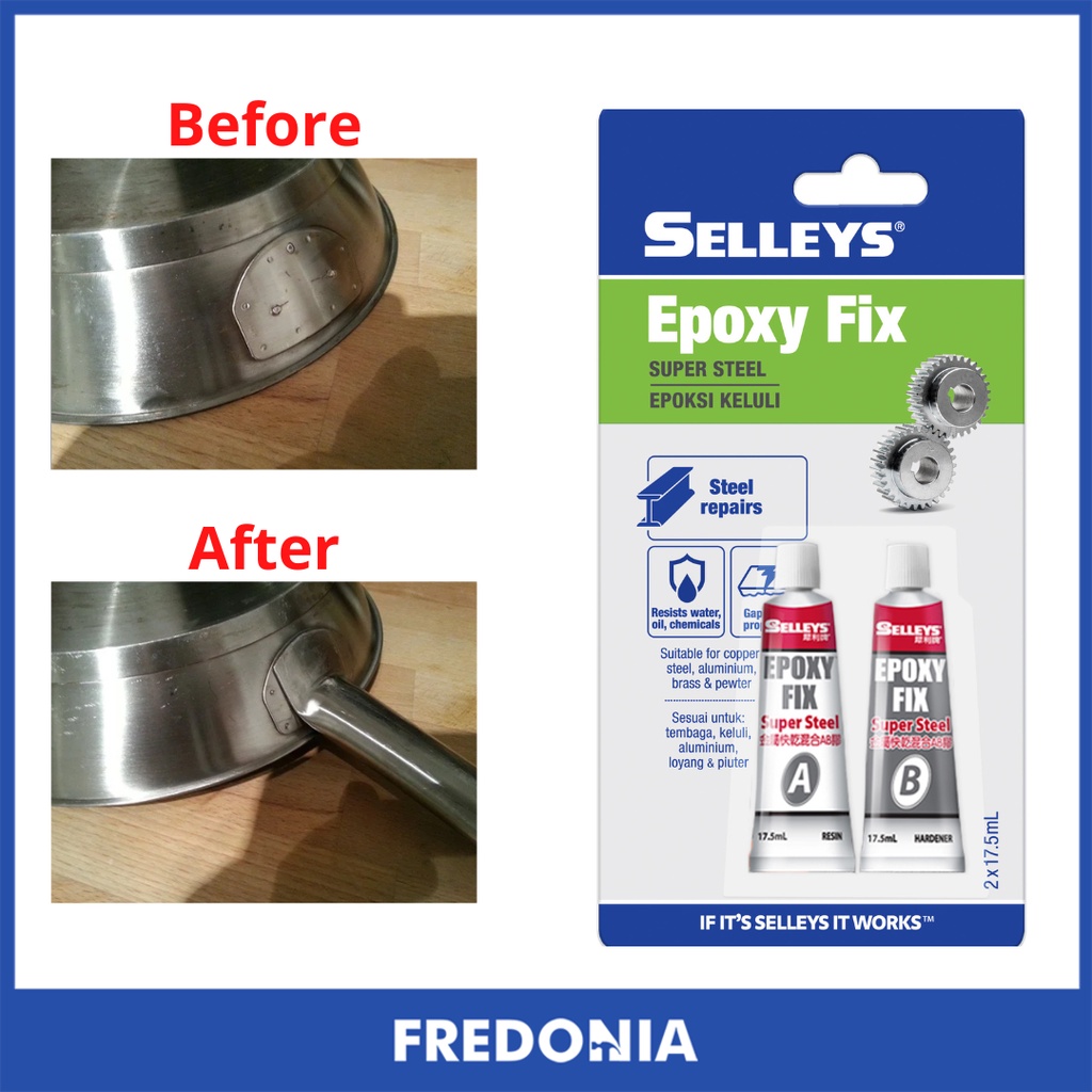 Selleys Epoxy Fix Super Steel 35ML Repair Steel Aluminum Shopee Malaysia