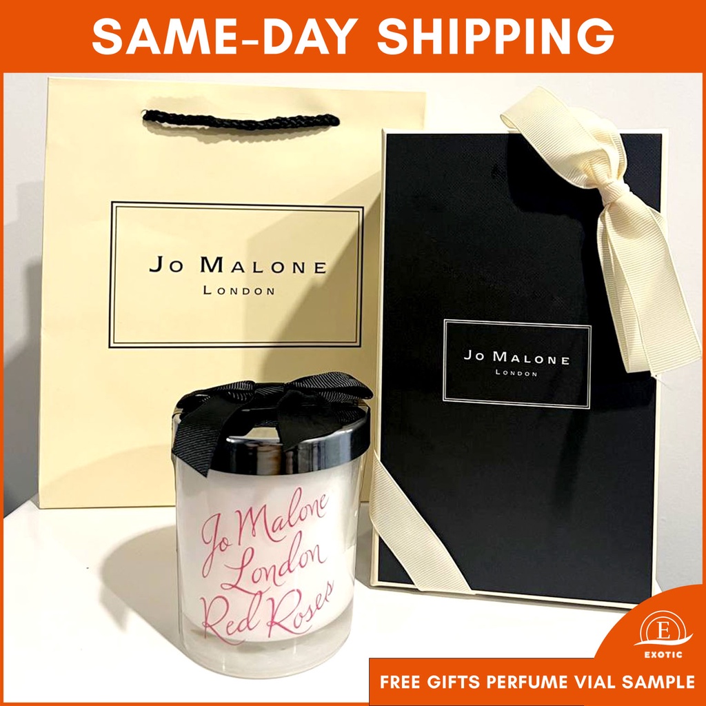 Jo Malone Red Roses Scented Candle / Bougie Parfume (Valentine Limited ...