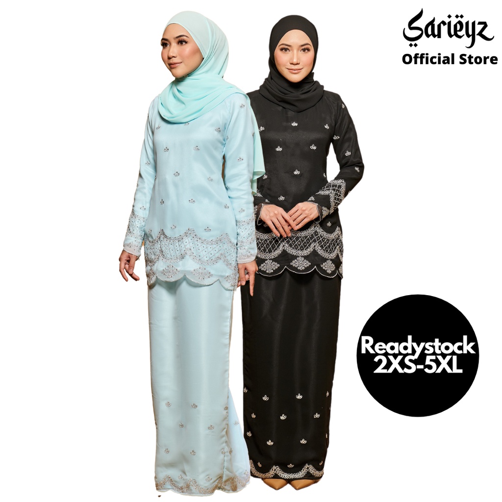 Sarieyz Embroidery Tasneem Baju Kurung Moden Plus size Kurung Saree