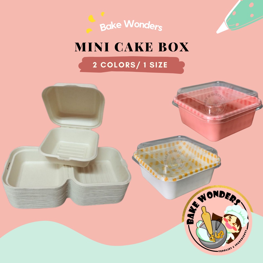 Bento Cake Box/ Mini Cake Box/ Cake Box/ Plastic Cake Box/ Cake Box