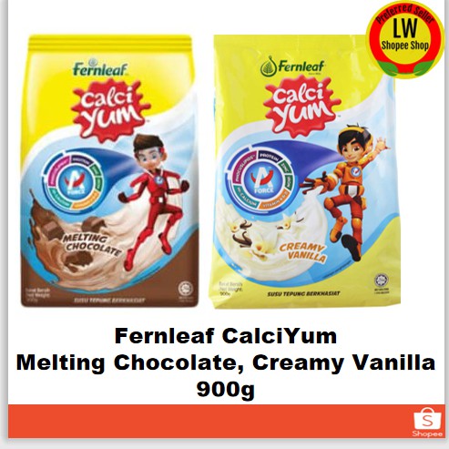 Fernleaf CalciYum 900g (Melting Chocolate, Creamy Vanilla) (EXP 2023
