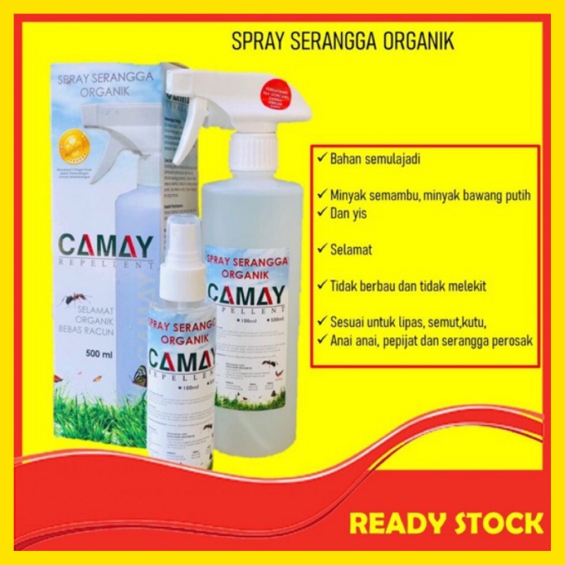 Camay Repellent*Spray Serangga Natural* Kutu Semut Pepijat Lipas Lipan