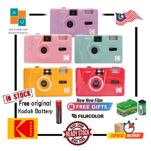 Kodak M35 Pointandshoot Film Camera with Flash(Ready stock) Shopee Malaysia
