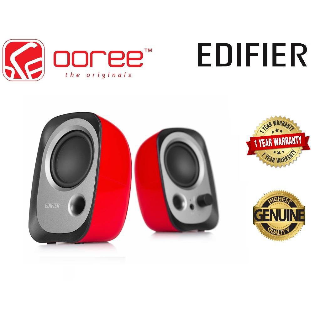 EDIFIER R12U USB POWERED COMPUTER STEREO BOOKSHELF ACTIVE SPEAKER WITH VOLUME CONTROL 3.5MM AUX INPUT MuZY