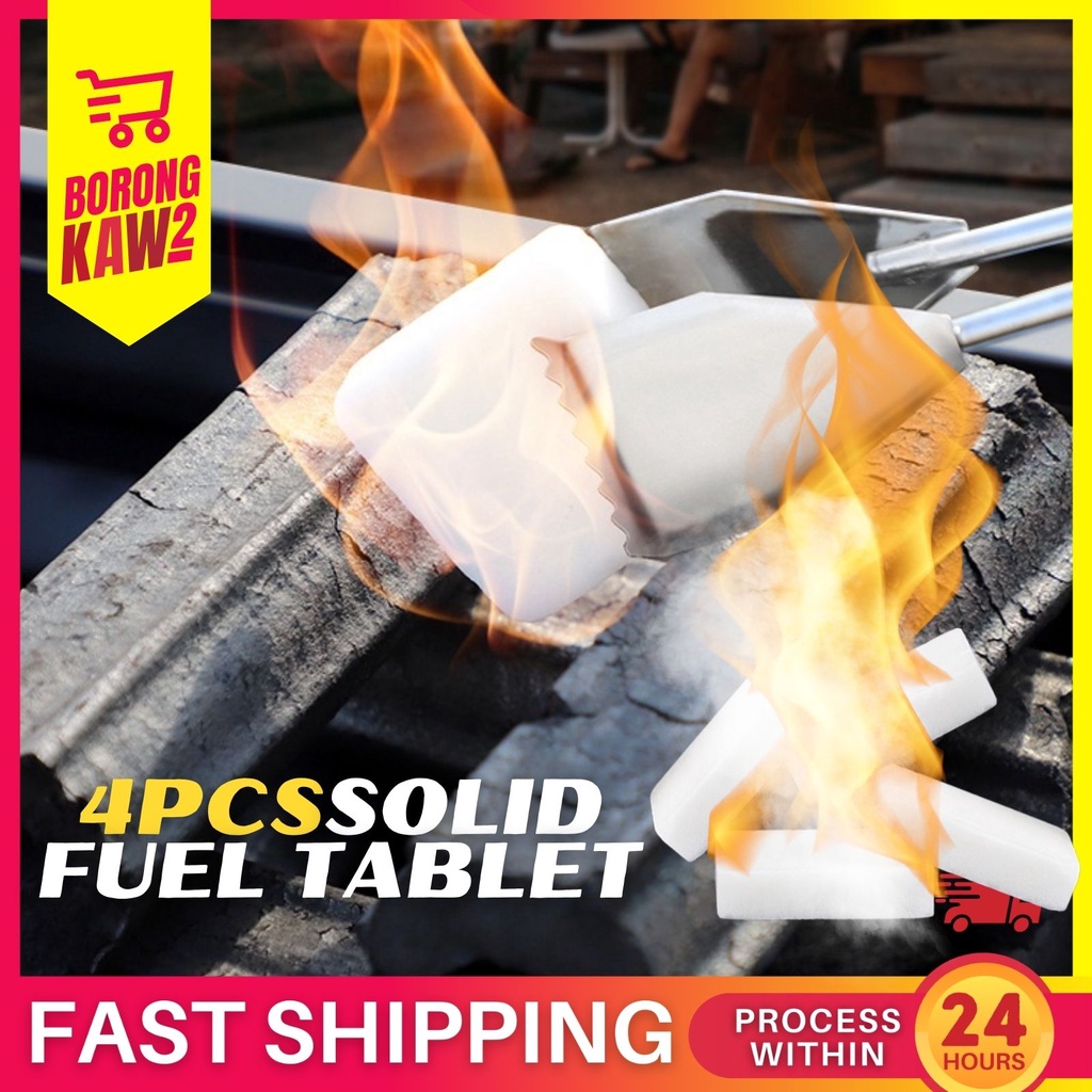 4PCS BAG SOLID FUEL TABLET Lilin Askar Hexamine Solid Fuel Tablets Mini Stove Camping Stove
