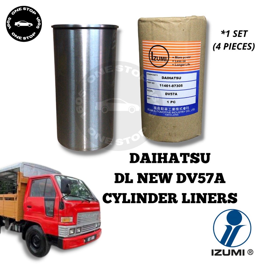 DAIHATSU DL NEW DV57A V57A V57 IZUMI CYLINDER LINERS SET (4PCS