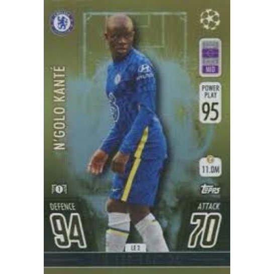 TCG Topps Match Attax UCL 2021 22 Ngolo Kante Limited Edition Gold Card LE2 Shopee Malaysia