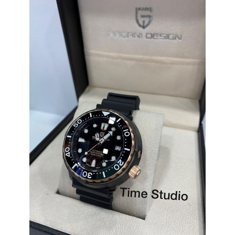 Pagani Design 45mm Men's Stainless Steel Tuna Homage Automatic Watch  PD1675RG | Shopee Malaysia