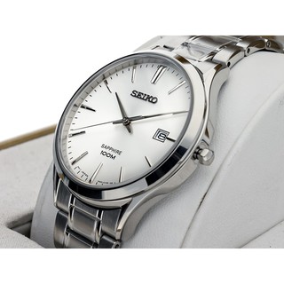Seiko Men's Classic Sapphire Glass Stainless Steel Quartz Watch SGEG95P1 |  Shopee Malaysia