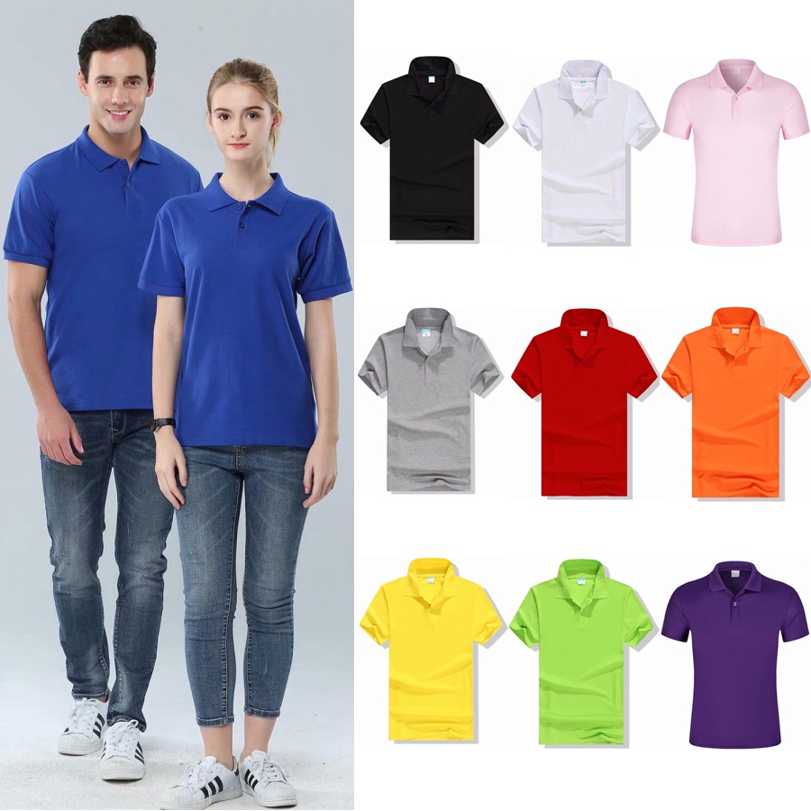 Unisex Men Women Adult Polo Shirt Best Selling Sportswear Round Neck Plain Polo Training Polo Shirts T02 衣服 男装 女装 POLO衫