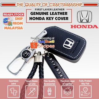 Honda Leather Key Holder Cover Smart Key for City HRV BRV JAZZ CRV 