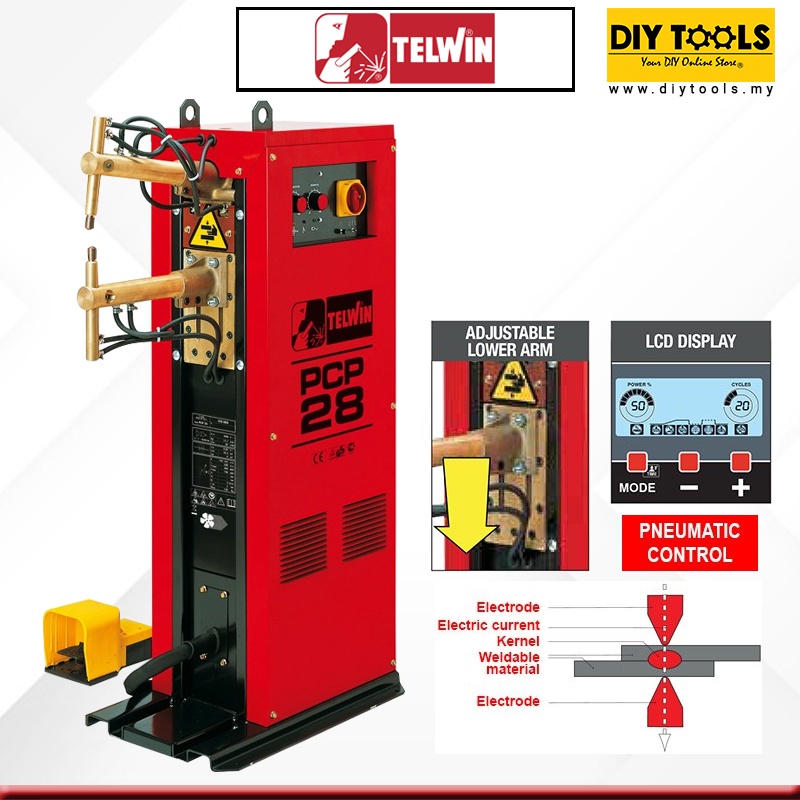 [TELWIN] Spot Welding Machine PTE 28 LCD Shopee Malaysia